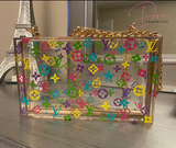 Designer Clear Clutch | Dru Cosmetics